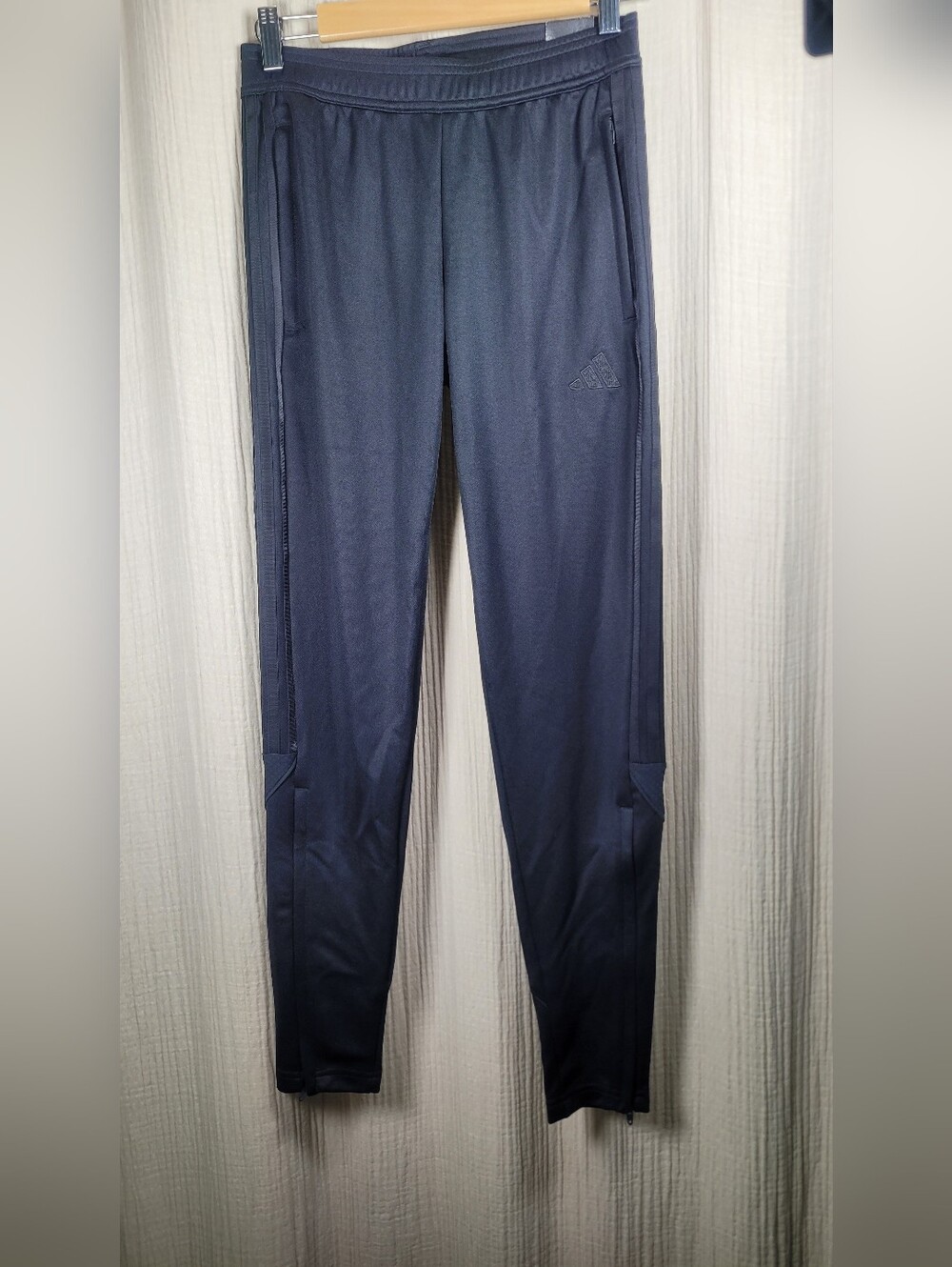 adidas Women’s Black Slim Track Joggers League Pants Soccer Zip Ankle